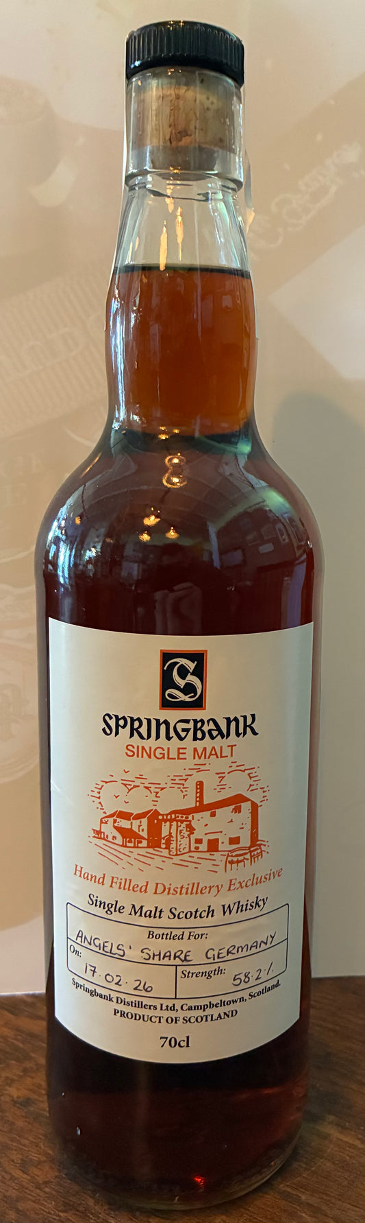 Springbank Single Malt - Hand Filled Distillery Exclusive