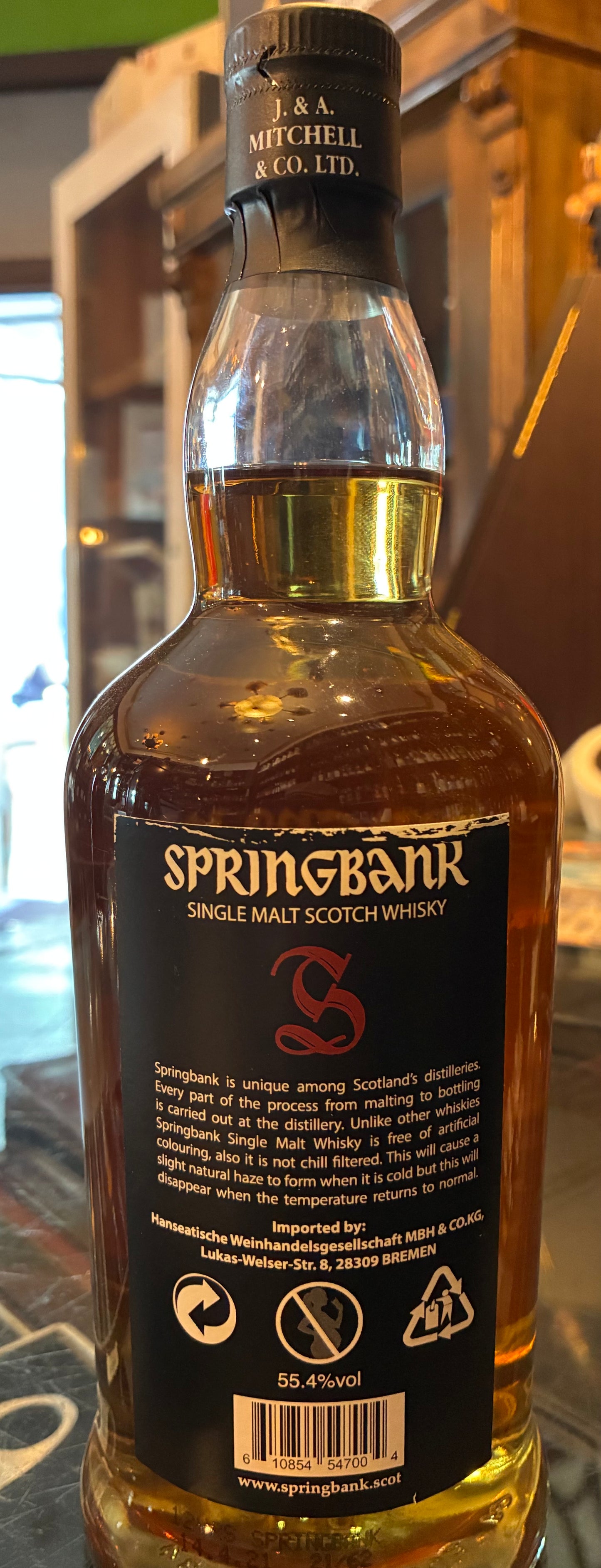 Springbank 12 Cask Strength (2021) 55,4% vol.