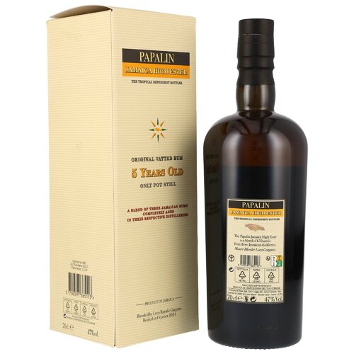Papalin 5 y.o. Jamaica High Ester Rum (Velier)